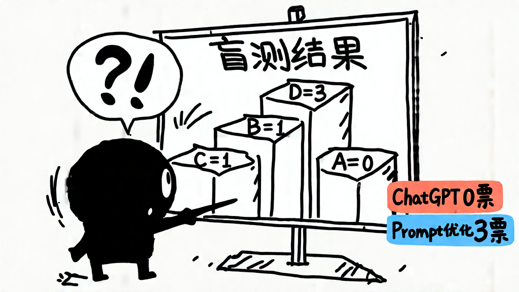 盲测结果：ChatGPT零票，Prompt优化三票